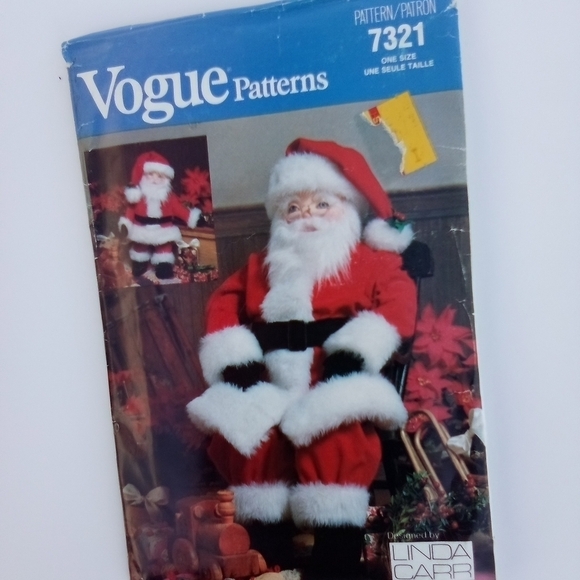 Vintage Vogue Sewing Pattern 7321 Santa Claus & Clothes Saint Nick Christmas - Picture 1 of 3